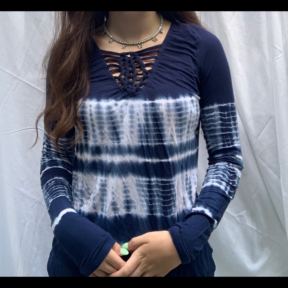 tie dyed long sleeve shirt